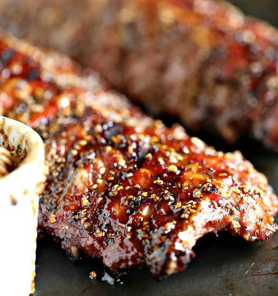 Oven Baked Honey Pork Spare Ribs